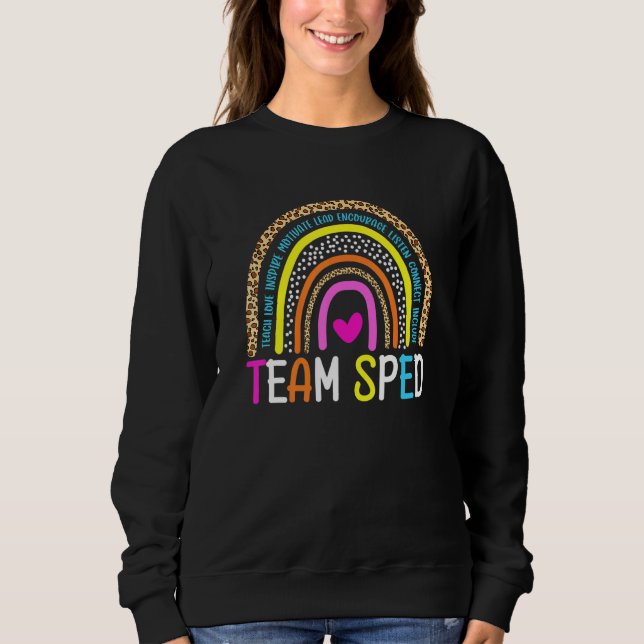 Camiseta Professora de Educação Especial Sped Leopard Boho  (Frente)