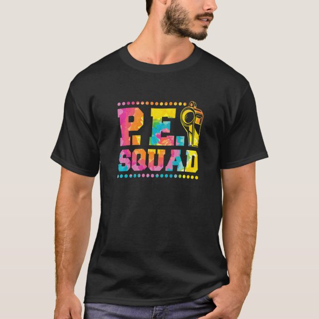 Camiseta Professora de Educação Física Pe Squad e Esquadrão (Frente)
