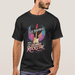 CAMISETA PROFESSORA DE ELA VINTAGE ROCKSTAR DA GRAMÁTICA IN