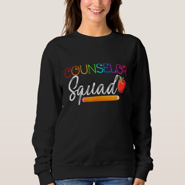Camiseta Professora De Esquadrão Conselheiro De Volta À Esc (Frente)