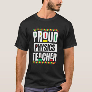 Camiseta Professora de Física African American Science Blac