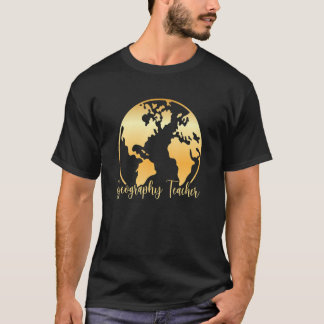 Camiseta Professora de Geografia no Mundo Mapeia Ensino de 