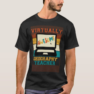Camiseta Professora de Geografia Viralmente Incrível Retror