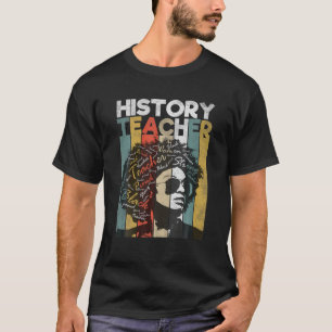 Camiseta Professora de História Negra Orgulho Mulher Negra