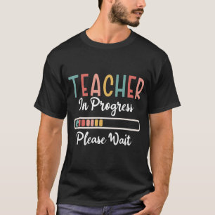 Camiseta Professora de Ideia do Futuro em Andamento Por Fav