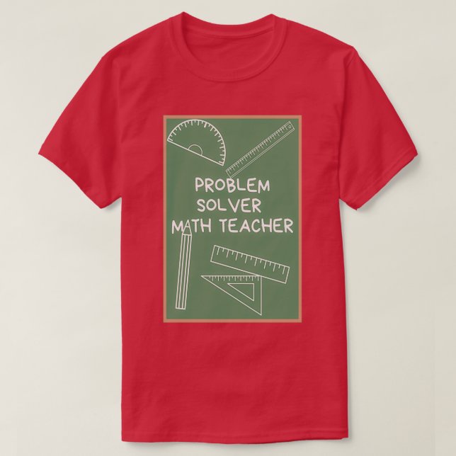 Camiseta Professora de matemática de resolução de problemas (Frente do Design)