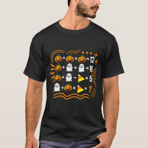 Camiseta Professora De Matemática Do Halloween Cottagecore