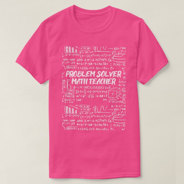 Camiseta Professora de Matemática do Problem Solver 67 (Frente do Design)