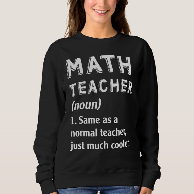 Camiseta Professora De Matemática Igual A Professora Normal (Frente)