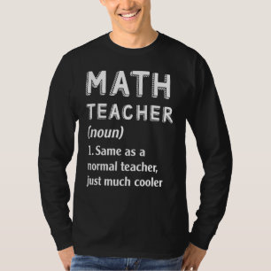Camiseta Professora De Matemática Igual A Professora Normal