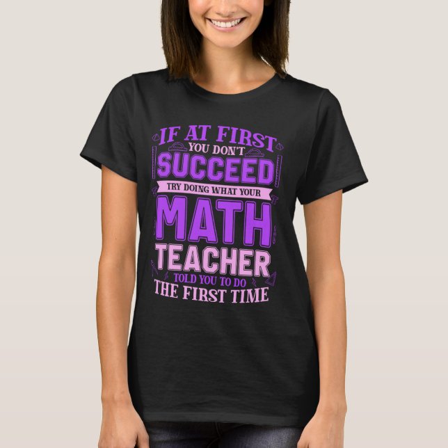 Camiseta Professora de Matemática Mulheres (Frente)