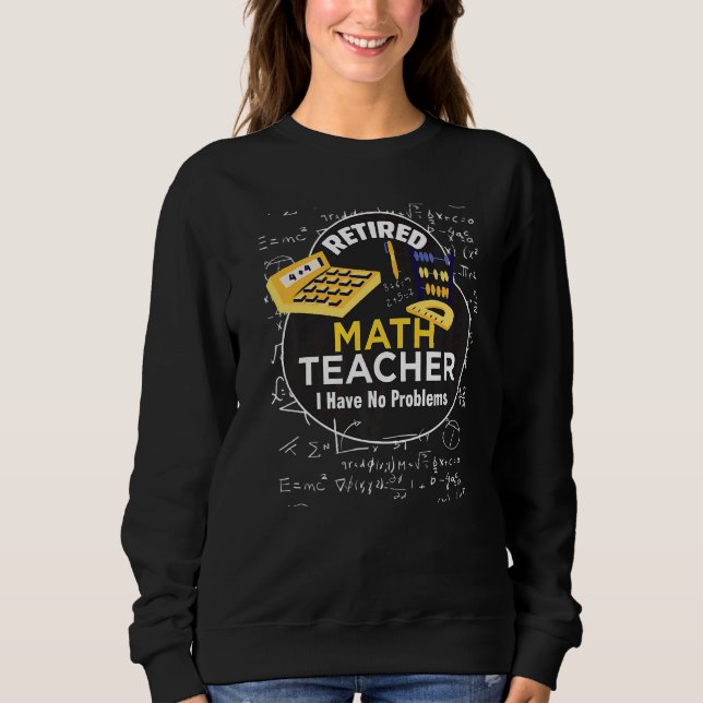 Camiseta Professora De Matemática Reformada Não Tenho Probl (Frente)