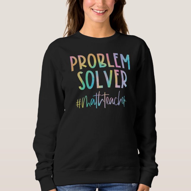 Camiseta Professora De Matemática Resolve O Professor De Ma (Frente)