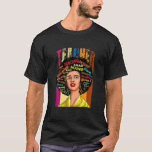 Camiseta Professora de Mulher Negra Depois do Mês da Hist