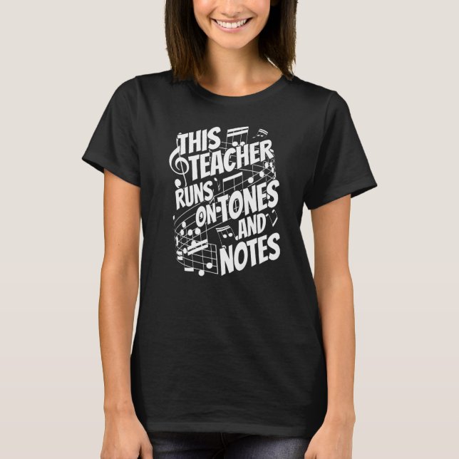Camiseta Professora de Música em Educação Escolar (Frente)