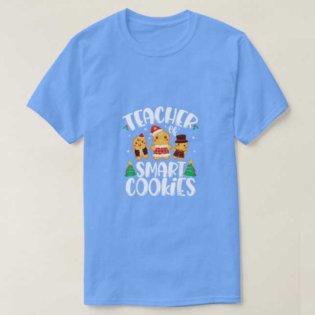 Camiseta Professora de Natal Cookies Cute Gingercake (Frente do Design)
