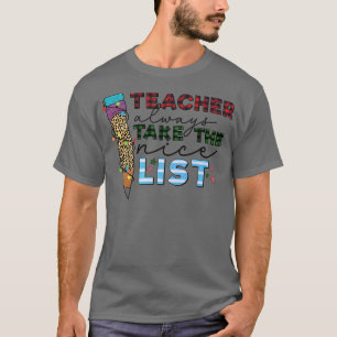 Camiseta Professora de Natal de Xadrez de Buffalo Sempre Ta
