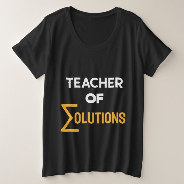 Camiseta Professora de Ondas nas Soluções em Álgebra Profes (Frente do Design)