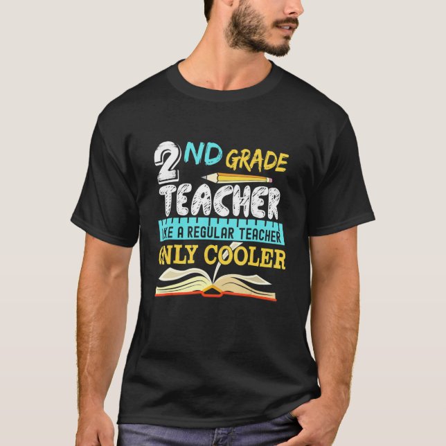 Camiseta Professora De segundo De Volta À Escola (Frente)