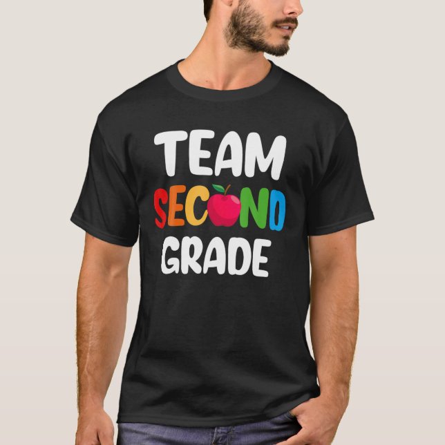 Camiseta Professora De Segundo Grau De Equipe De Volta À De (Frente)
