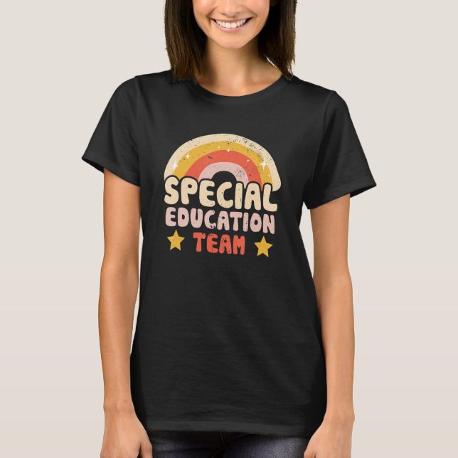 Camiseta Professora de Sensibilização Especial da Equipe de (Frente)