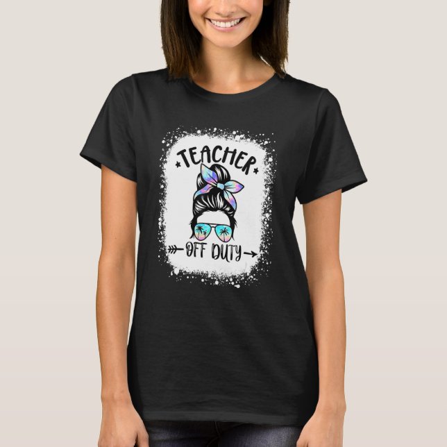 Camiseta Professora de serviço, trocadilho, óculos de sol V (Frente)
