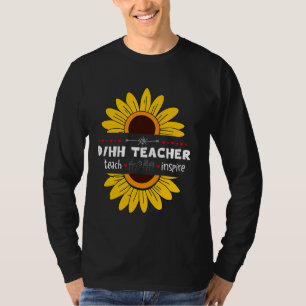 Camiseta Professora Dh surdo e Duro de Ouvir Professores AS
