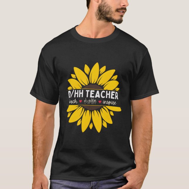 Camiseta Professora Dhh Surda E Duro De Ouvir Professores (Frente)