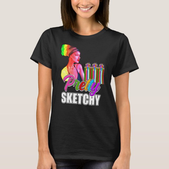 Camiseta Professora Divertida Humor Bonito Escamoteado Lápi (Frente)