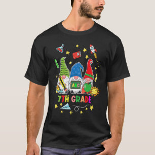 Camiseta Professora Do 1º Dia Da Tripulação Gnomos 7 De Vol