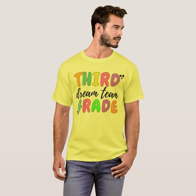 Camiseta Professora do 3º ano da Equipe de Professores T-Sh (Frente Completa)
