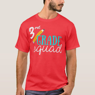 Camiseta Professora Do 3º Ano Da Equipe De Volta Ao Present