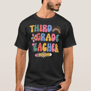 Camiseta Professora do 3º ano Groovy Professora do 3º ano