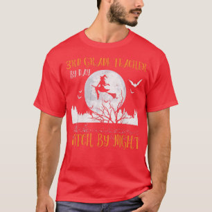 Camiseta Professora Do 3º Grau Por Bruxa Do Dia Por Sala No