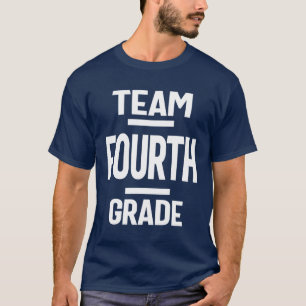 Camiseta Professora do 4º ano da equipe de volta à escola