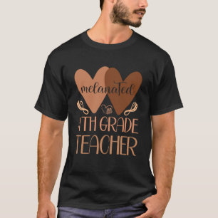 Camiseta Professora do 4º ano negra História das mulheres a