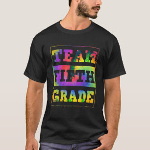 Camiseta Professora do 5º 5 do Time Tie Dye de costas