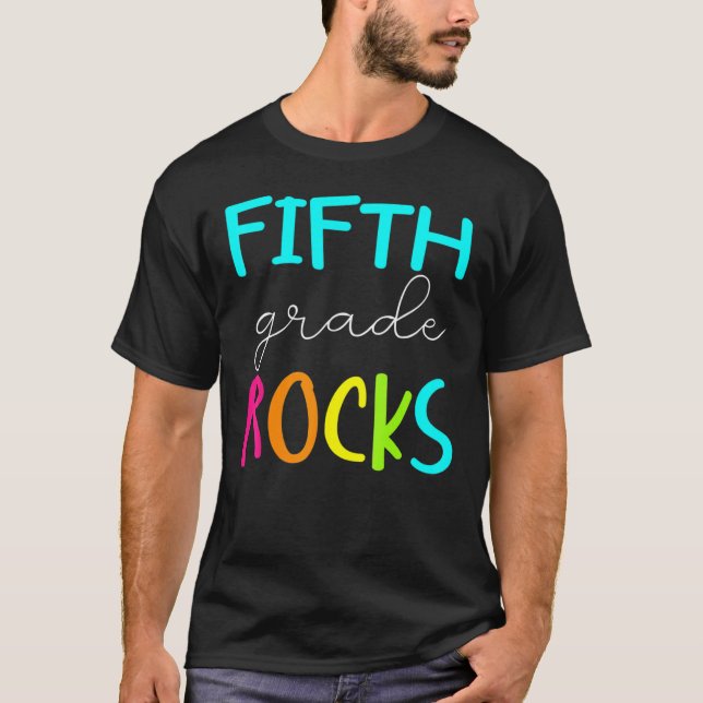 Camiseta Professora do 5 da Equipe Rocks do 5º ano (Frente)