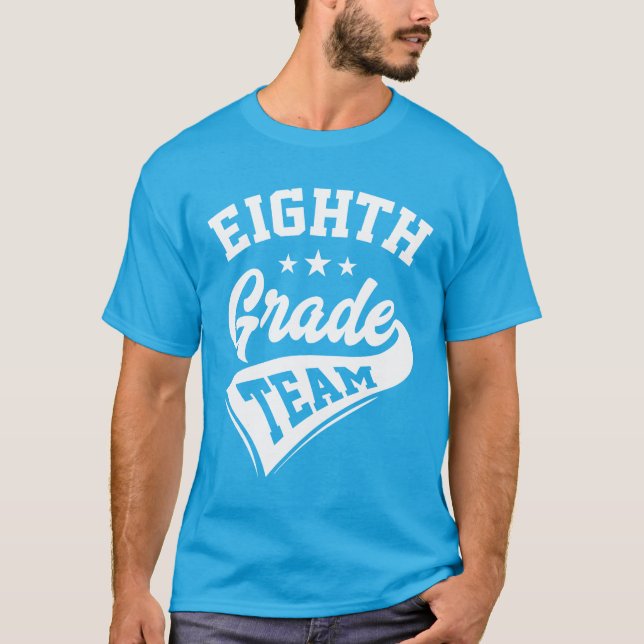 Camiseta Professora do 8º ano da equipe de volta à escola (Frente)