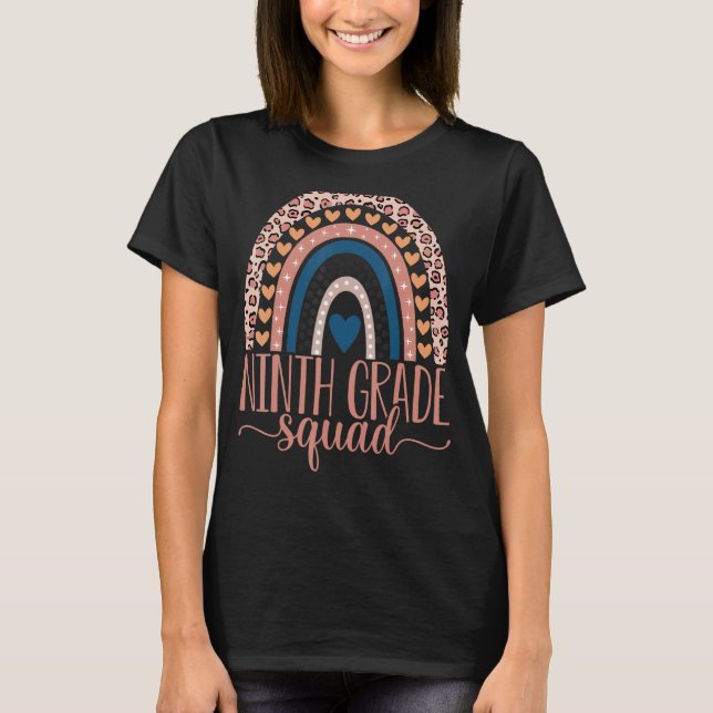 Camiseta Professora do 9º Grau Equipe do Esquadrão de Volta (Frente)