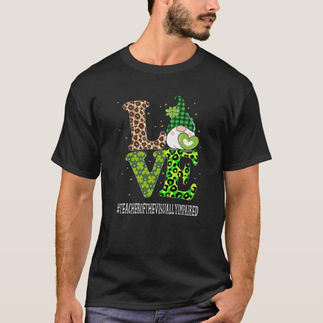Camiseta Professora Do Amor Visualmente Imparável São Patri (Frente)
