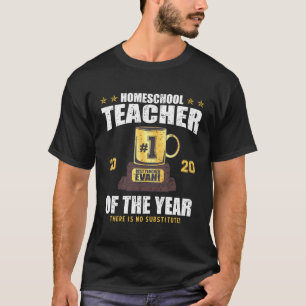 Camiseta Professora Do Ano De Professora Da Escola Doméstic