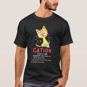 Camiseta Professora do Cation Cat Science Química Pun