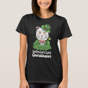 Camiseta Professora do Coordenador Shenanigans Cat St Patri