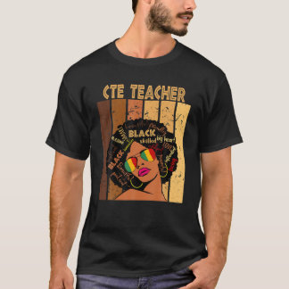 Camiseta Professora do CTE: Mulheres Afro-Americanas Negra