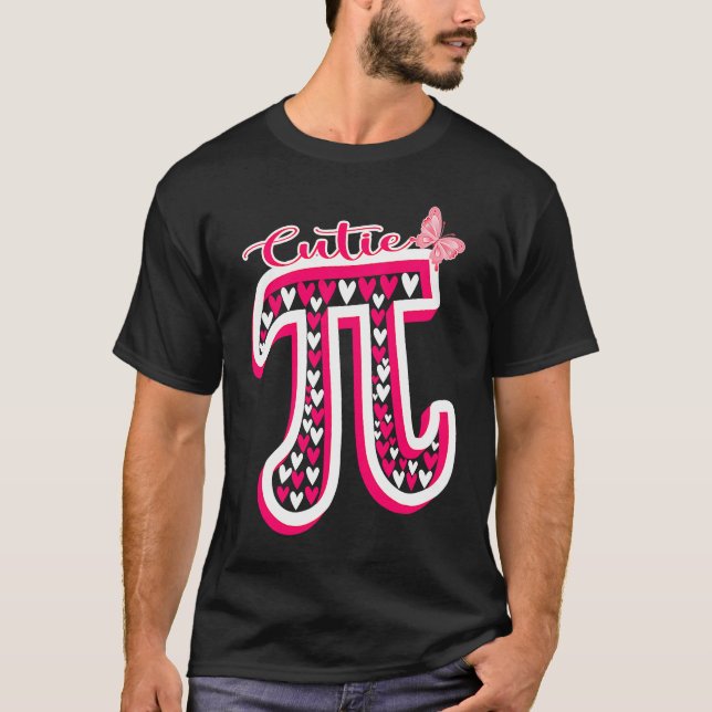 Camiseta Professora do Dia da Matemática Pi Bonita Meninas  (Frente)