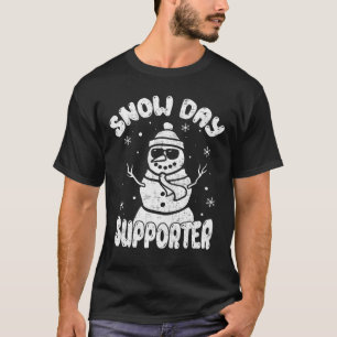 Camiseta Professora do Dia da Neve Estudante Snowman Winter