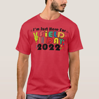 Camiseta Professora Do Dia De Campo Escolar Estou Aqui Para