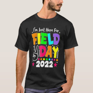 Camiseta Professora Do Dia De Campo Estou Aqui Para O Campo