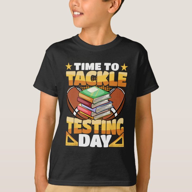 Camiseta Professora Do Dia De Futebol Para Combater Os Test (Frente)